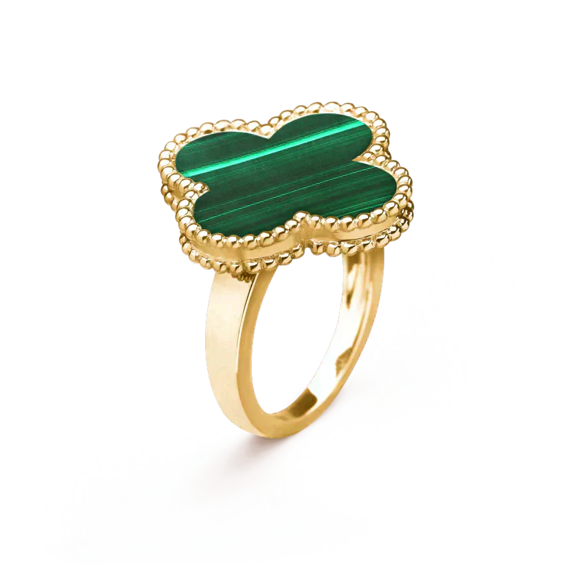 ¡®Glow Jewelry¡¯CLOVER MALACHITE RING