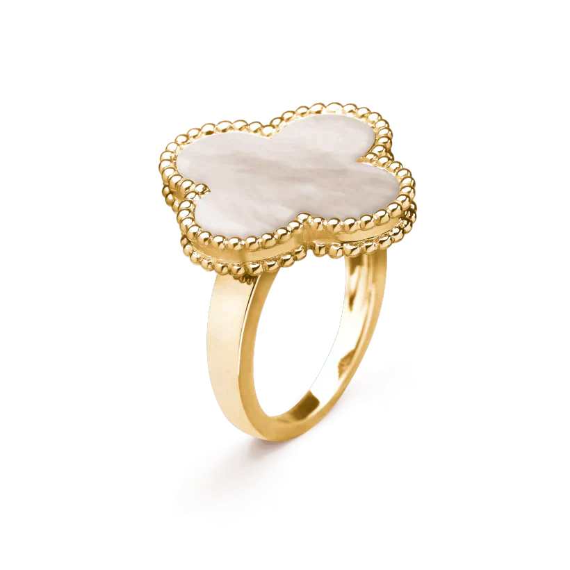 ¡®Glow Jewelry¡¯CLOVER WHITE MOP RING