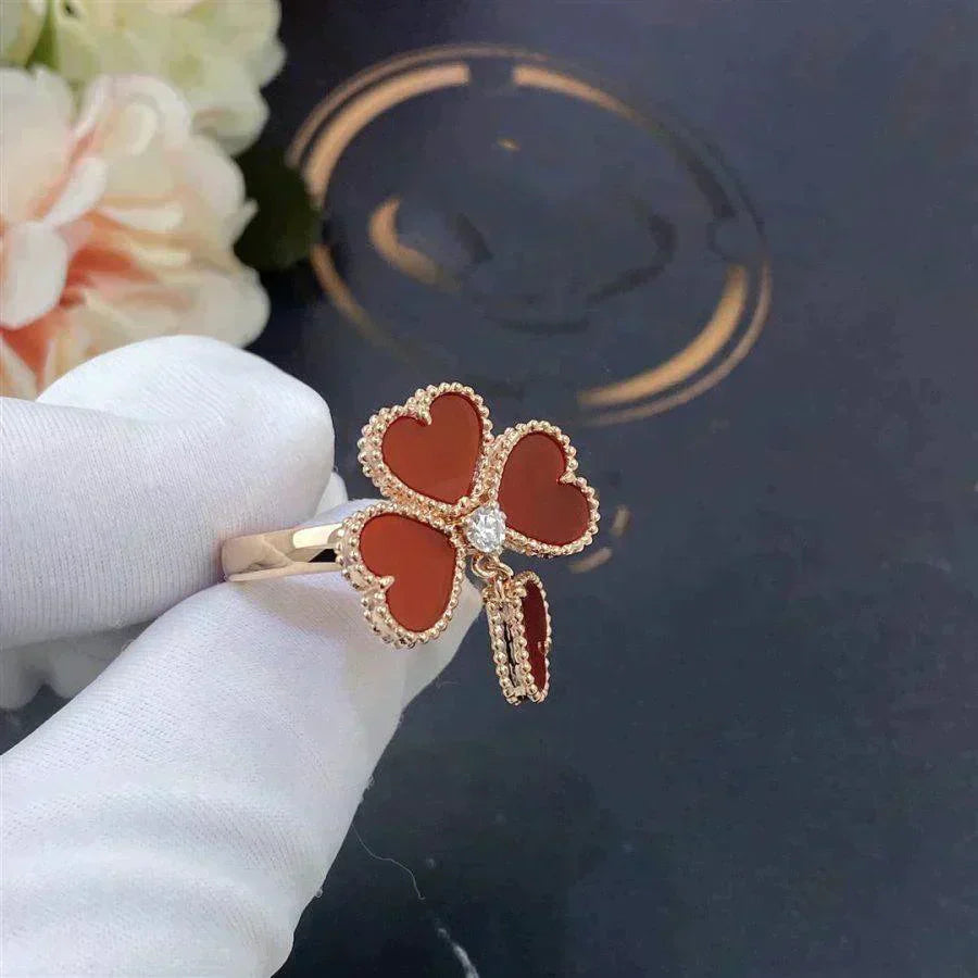 [Glow Jewelry]SWEET CLOVER CARNELIAN RING