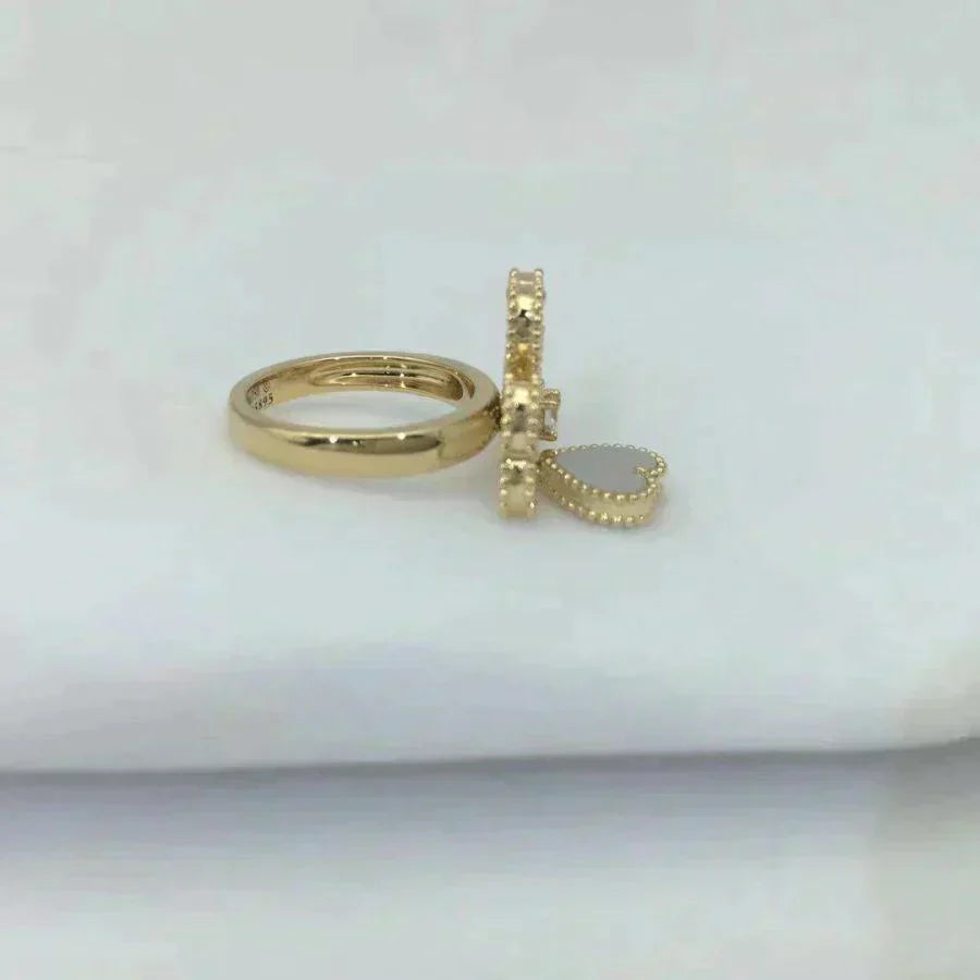 [Glow Jewelry]SWEET CLOVER WHITE MOP RING