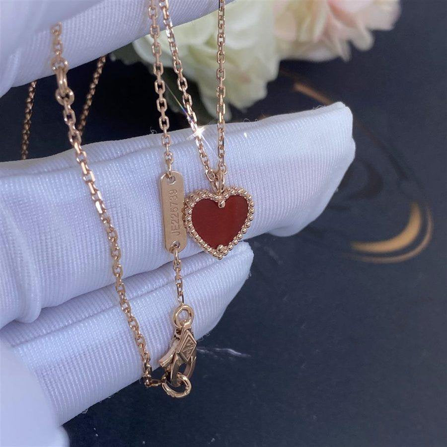 ¡®Glow Jewelry¡¯SWEET CLOVER CARNELIAN HEART NECKLACE