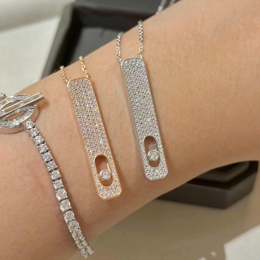 [Glow Jewelry]MY FIRST DIAMOND PAVED NECKLACE