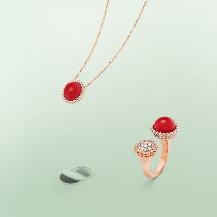 „Glow Jewelry“ PERLEE COULEURS DIAMANT-ROSEGOLDRING ZWISCHEN DEN FINGERN