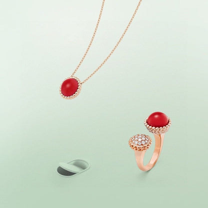 „Glow Jewelry“ PERLEE COULEURS DIAMANT-ROSEGOLDRING ZWISCHEN DEN FINGERN