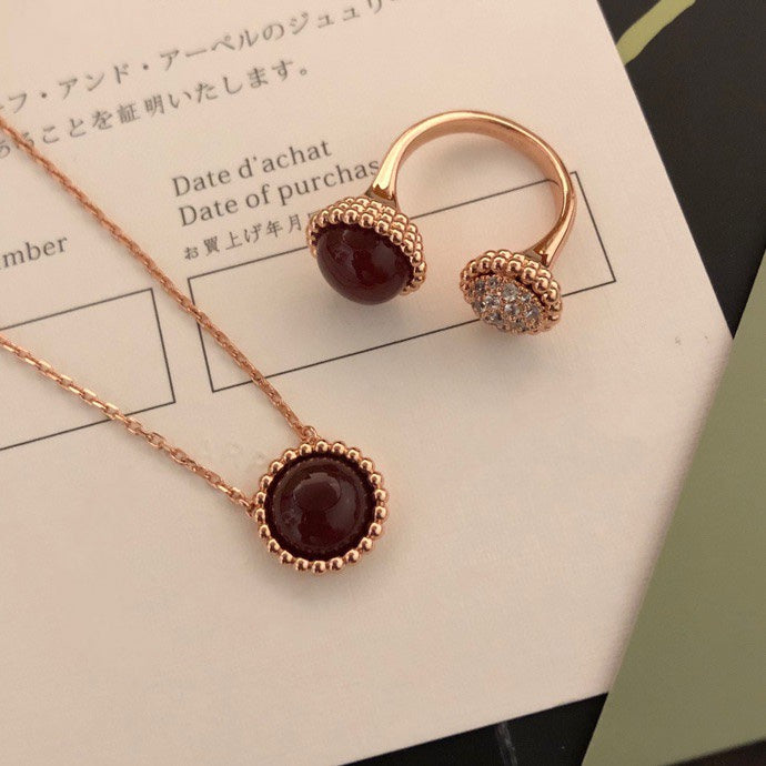 „Glow Jewelry“ PERLEE COULEURS DIAMANT-ROSEGOLDRING ZWISCHEN DEN FINGERN