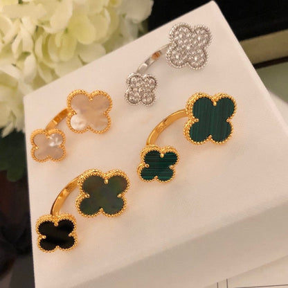 ¡®Glow Jewelry¡¯CLOVER BETWEEN THE FINGER RING