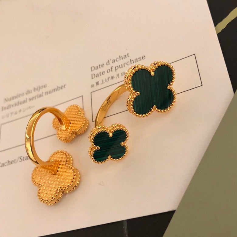 ¡®Glow Jewelry¡¯CLOVER BETWEEN THE FINGER RING