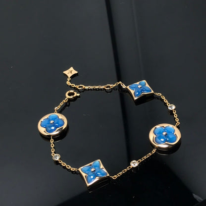 ¡®Glow Jewelry¡¯STAR AND SUN 4 MOTIF BLUE BRACELET