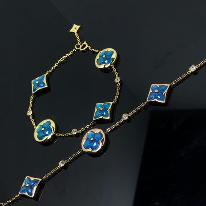 ¡®Glow Jewelry¡¯STAR AND SUN 4 MOTIF BLUE BRACELET