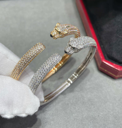 ¡®Glow Jewelry¡¯PANTHERE FULL DIAMOND OPEN BRACELET