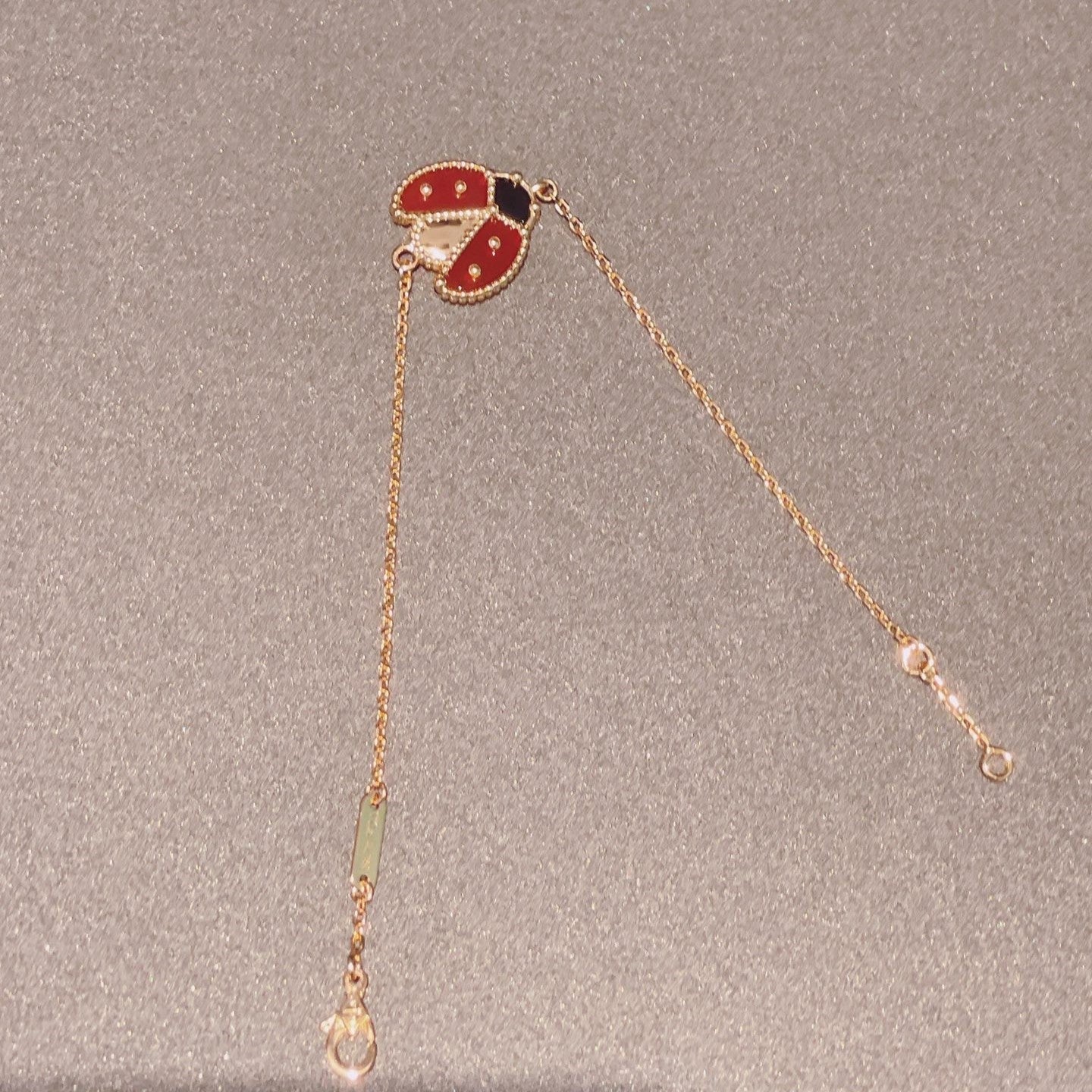 [Glow Jewelry]LUCKY SPRING 1 MOTIF PINK GOLD BRACELET