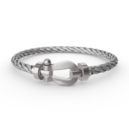 [Glow Jewelry]FORCE LARGE HORSESHOE NO DIAMOND BRACELET SILVER