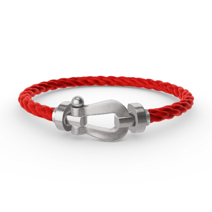[Glow Jewelry]FORCE LARGE HORSESHOE NO DIAMOND BRACELET SILVER