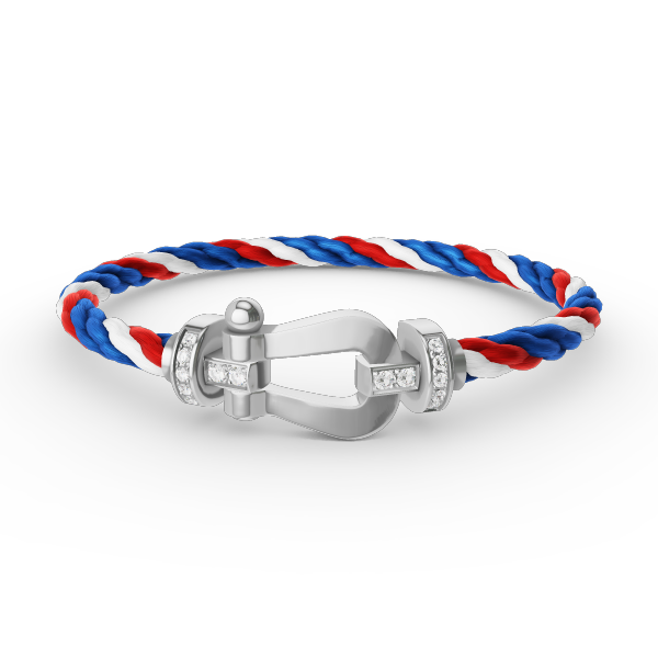 ¡®Glow Jewelry¡¯FORCE LARGE HORSESHOE HALF DIAMOND BRACELET SILVER