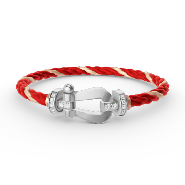 ¡®Glow Jewelry¡¯FORCE LARGE HORSESHOE HALF DIAMOND BRACELET SILVER