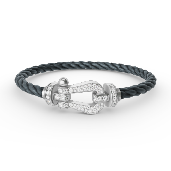 ¡®Glow Jewelry¡¯FORCE LARGE HORSESHOE FULL DIAMOND BRACELET SILVER