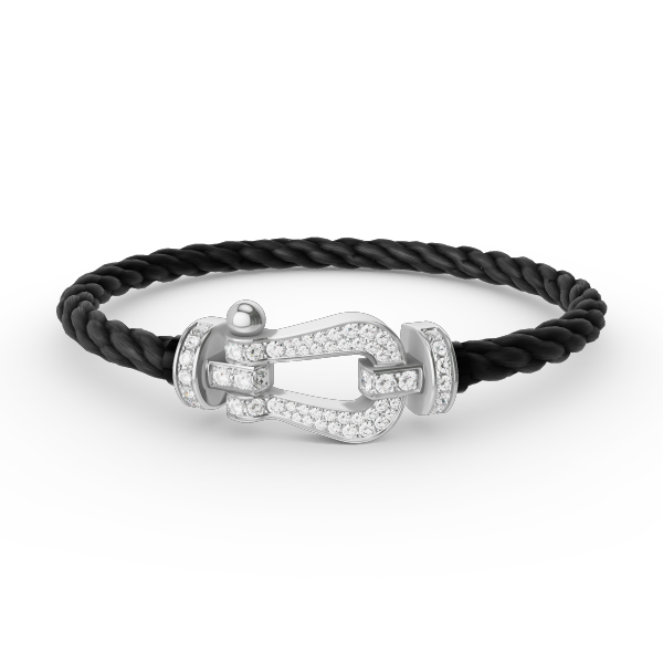 ¡®Glow Jewelry¡¯FORCE LARGE HORSESHOE FULL DIAMOND BRACELET SILVER