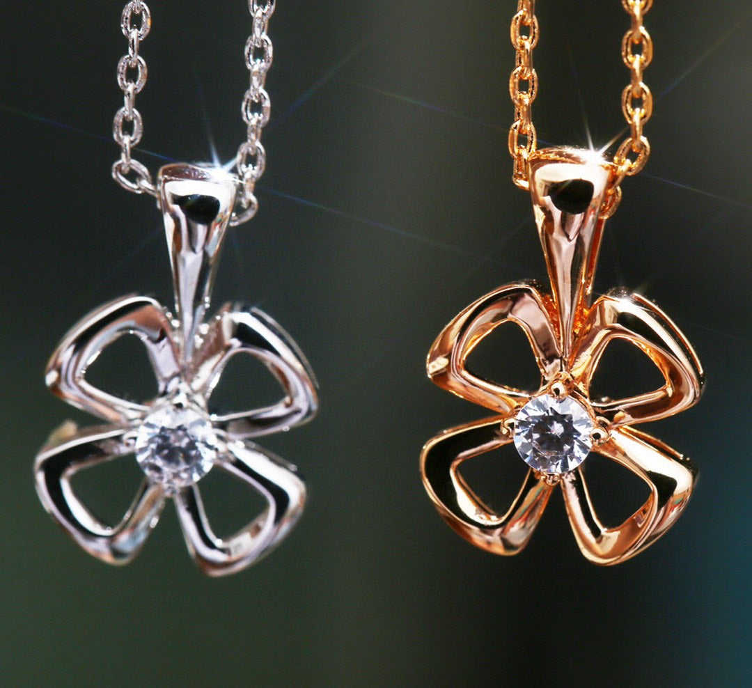 [Glow Jewelry]FIOREVER NECKLACE DIAMOND CENTER