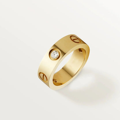 ¡®Glow Jewelry¡¯LOVE RING 5.5MM 3 DIAMONDS PINK GOLD